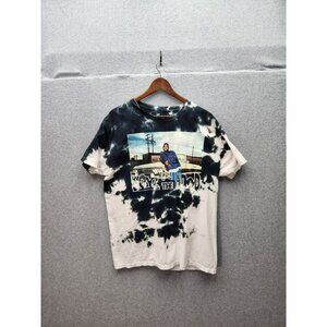 Boys N The Hood Tie-Dye Graphic T-Shirt Black/White M Cotton Mens
